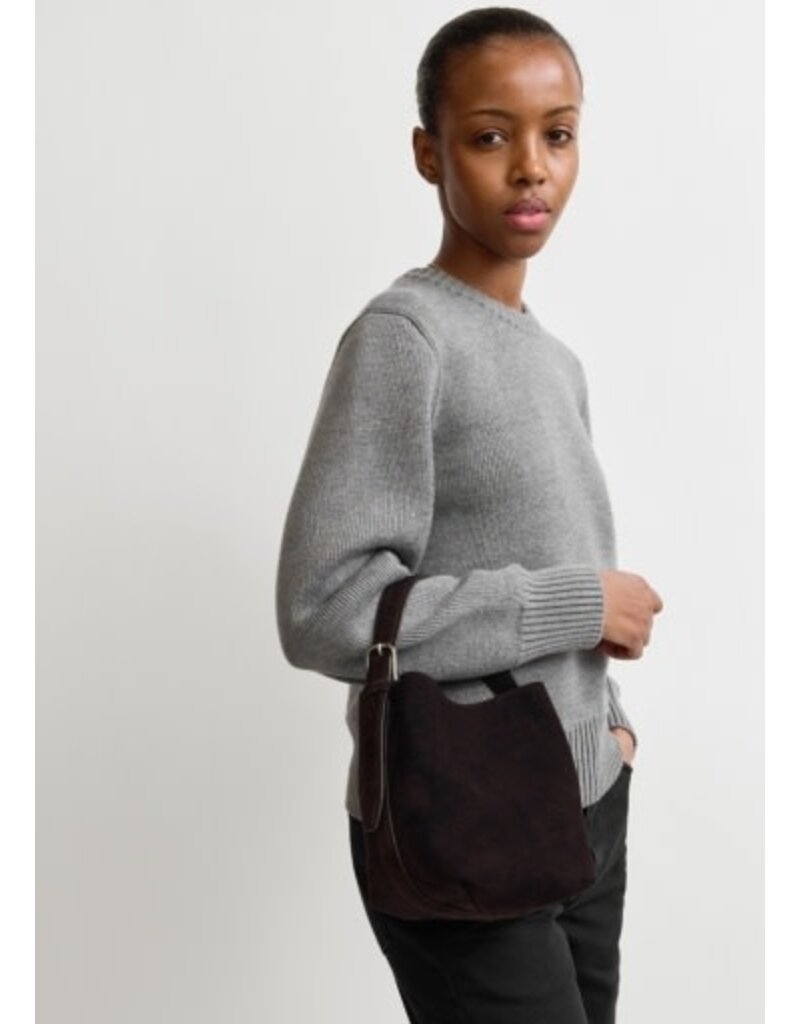 Toteme Small Belted suede tote
