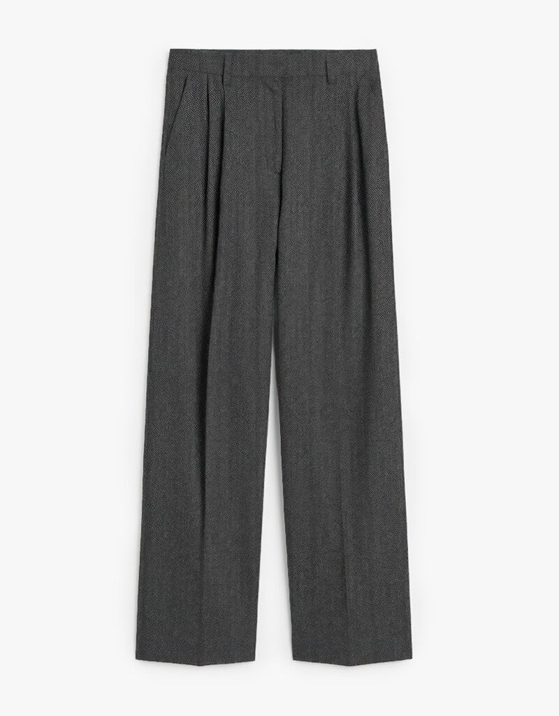 Toteme Herringbone double-pleat trousers