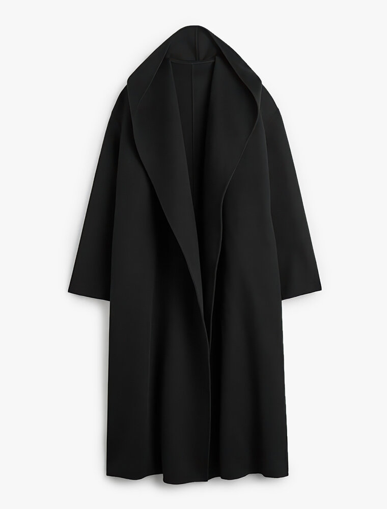 Toteme Hoodie belted coat