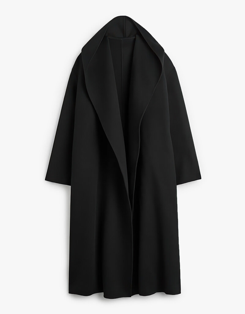 Toteme Hoodie belted coat