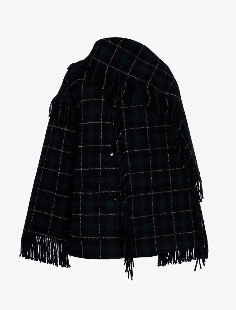Toteme Fringed scarf jacket