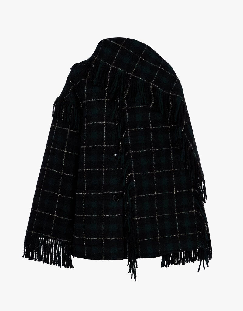 Toteme Fringed scarf jacket