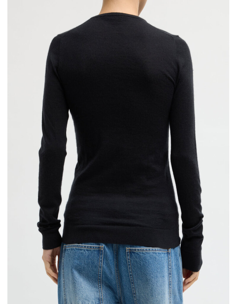 Tibi Tissue Cashmere Crewneck Pullover