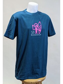S3 S3 SKULL SURFER TEE BLUE