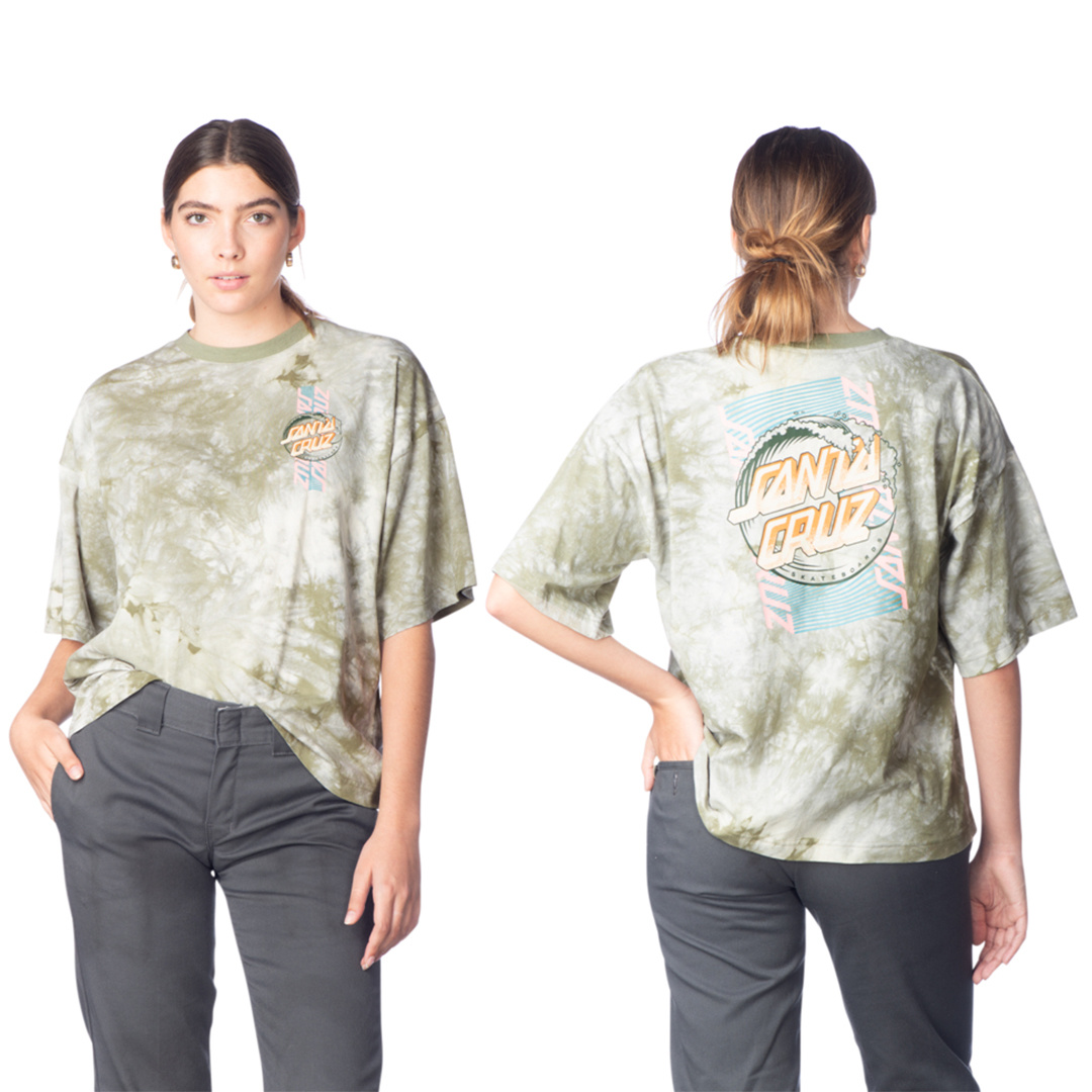 SANTA CRUZ SANTA CRUZ BOYFRIEND STRIP WAVE TEE