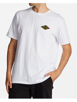 BILLABONG CRAYON WAVE TEE WHT