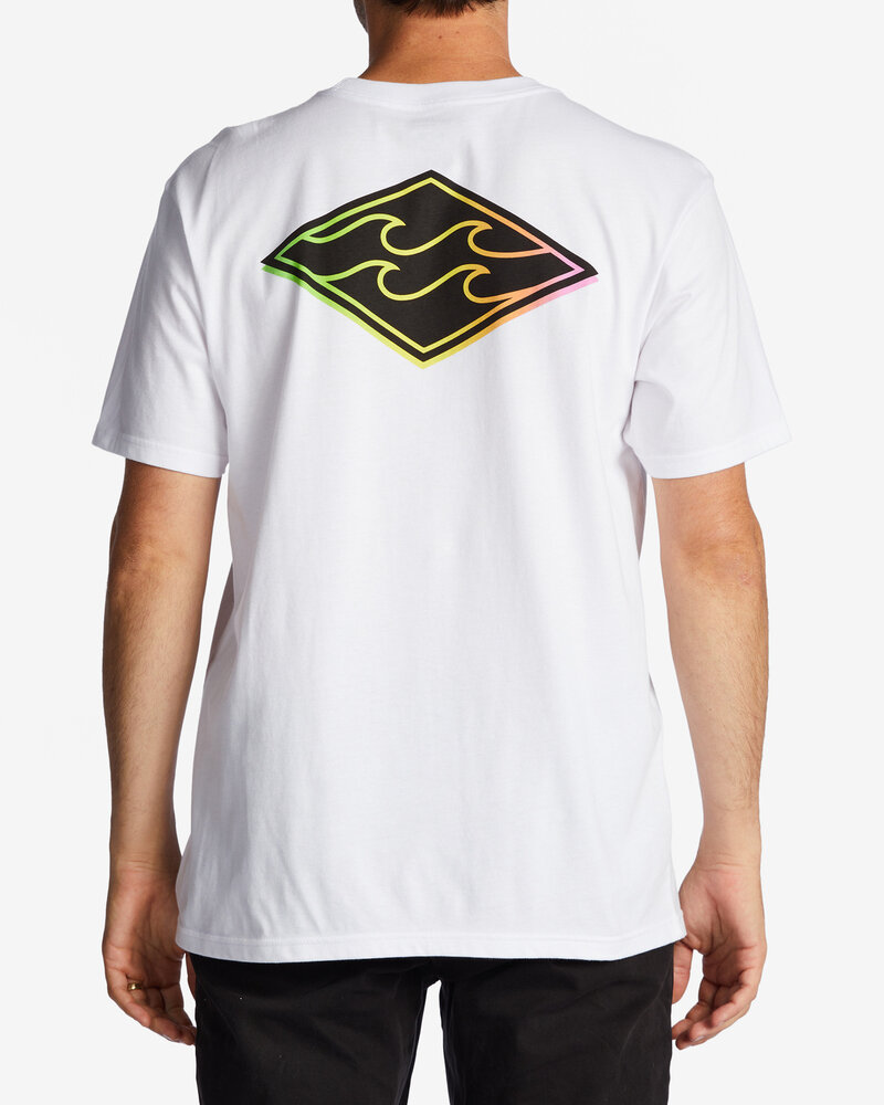 BILLABONG CRAYON WAVE TEE WHT