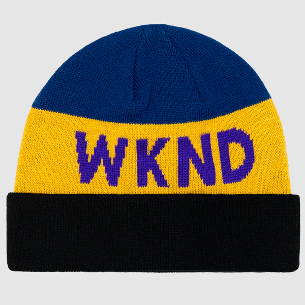 WKND WKND COLLISION BEANIE BLACK/YEL