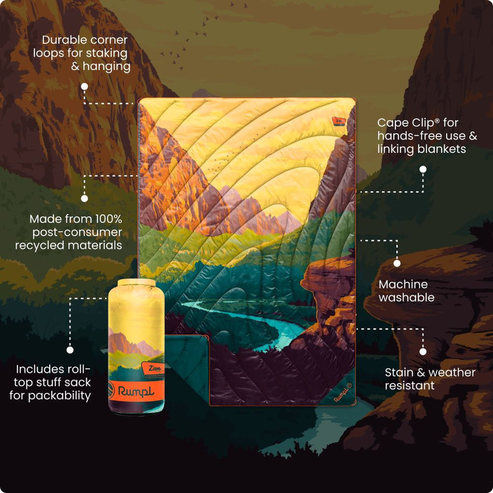 RUMPL OG PUFFY BLANKET PARK ZION 1P