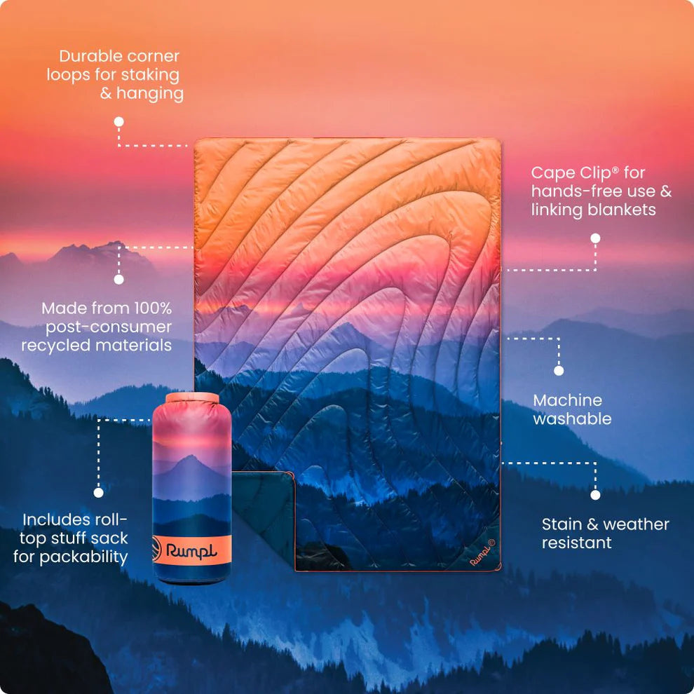 RUMPL OG PUFFY BLANKET ALPENGLOW 1P