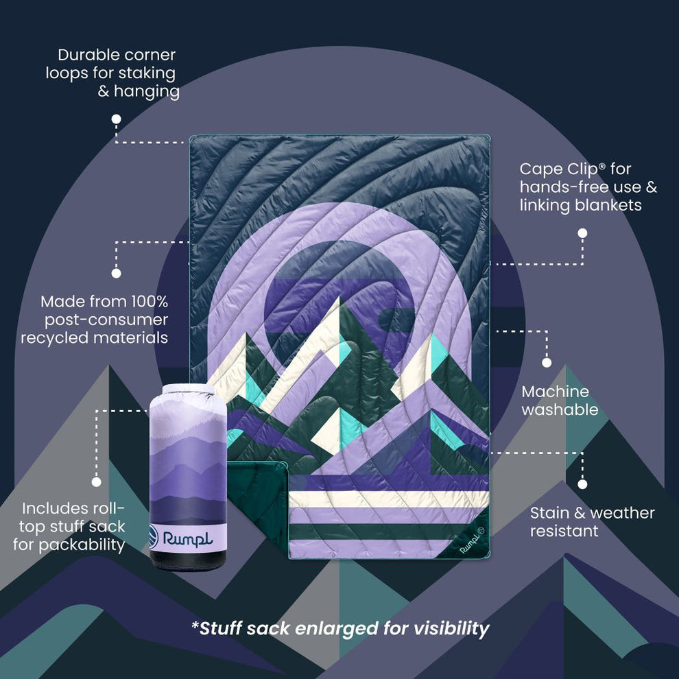 RUMPL OG PUFFY BLANKET PEAK ECLIPSE 1P