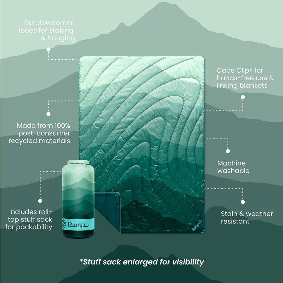 RUMPL OG PUFFY BLANKET CASCADE FADE 1P
