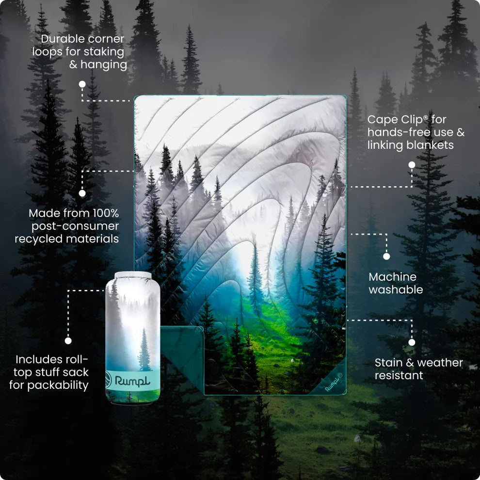 RUMPL OG PUFFY BLANKET OLYMPIC FOG
