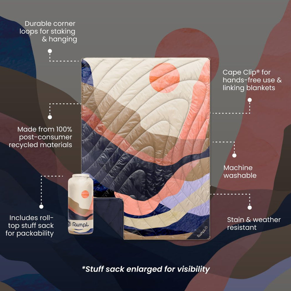 RUMPL OG PUFFY BLANKET VALLEY DAWN 1P