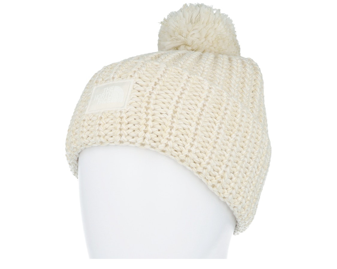 TNF COZY CHKY CABIN BEANIE WHT