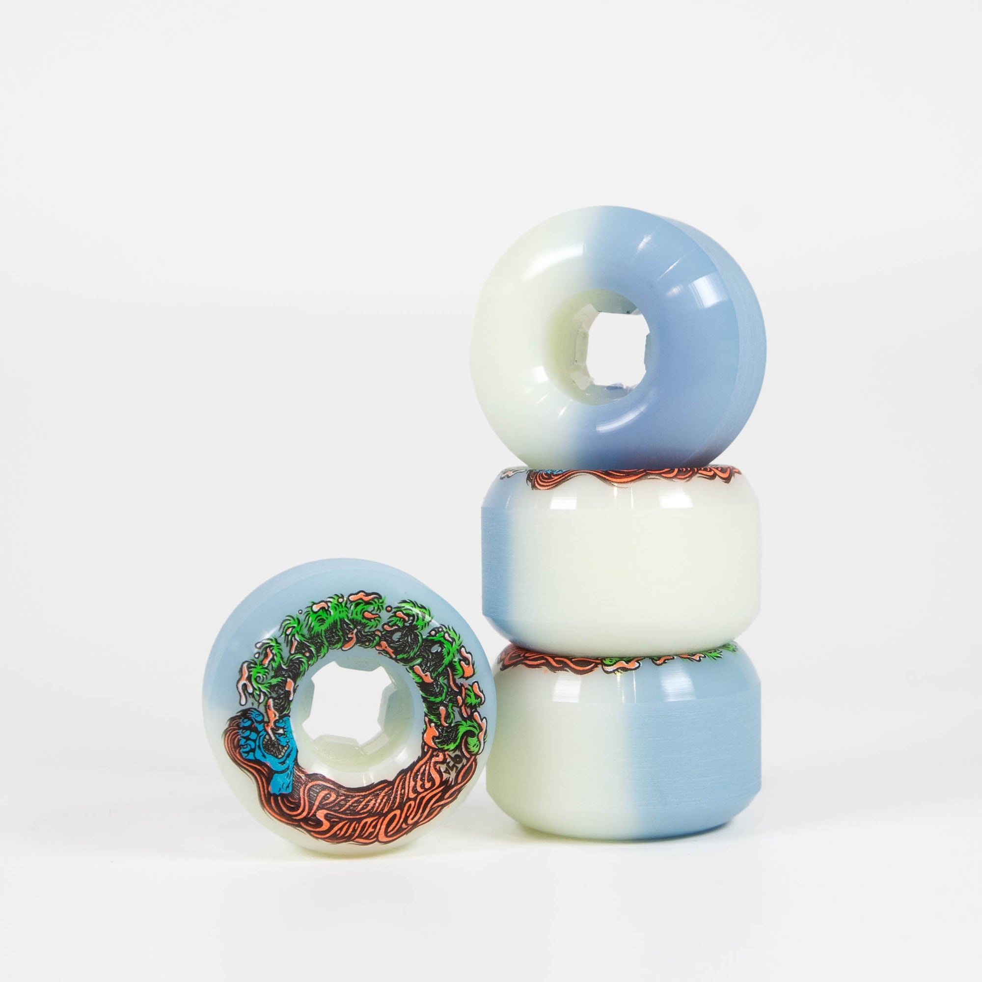 SLIME BALLS HAIRBALLS  50-50 WHT/BLU 95A 53mm