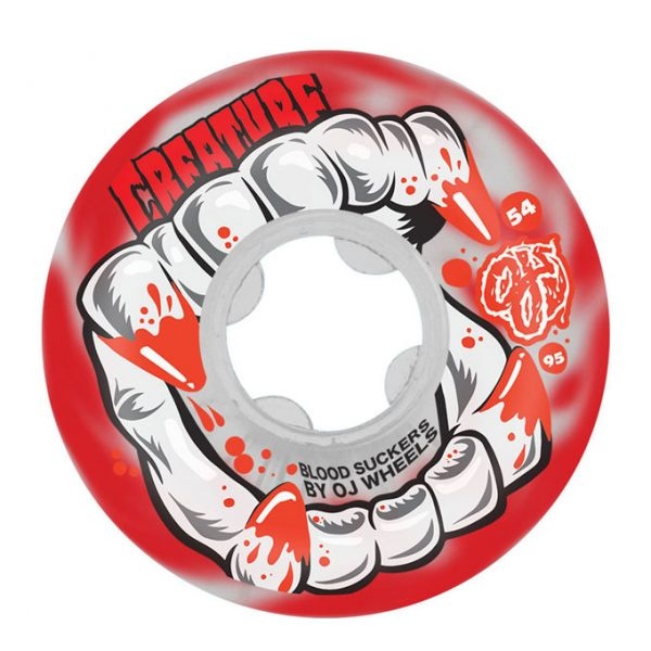 CREATURE BLOODSUCKERS CLEAR RED 54mm-95A