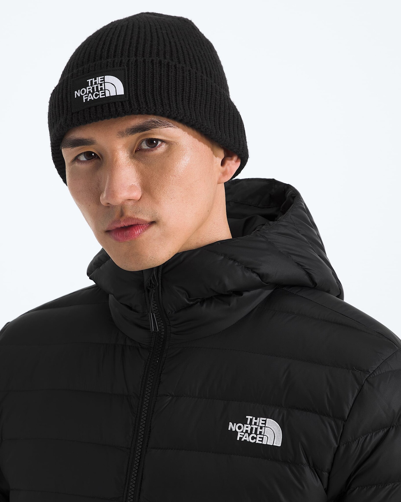 TNF LOGO BOX BEANIE REGULAR BLACK
