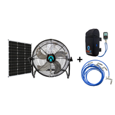Portable Misting Fan w/ Solar Panel & PCS Pump Unit