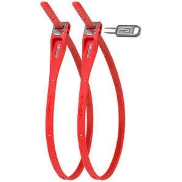 Hiplok Z-Lok Security Tie Lock Twin Pack: Red