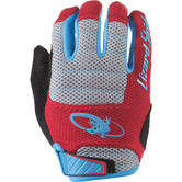 Monitor AM Gloves - Crimson/Electric Blue, Full Finger, Large