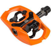Trail III Pedals - Dual Sided Clipless with Platform, Aluminum, 9/16", Hi-Vis Orange