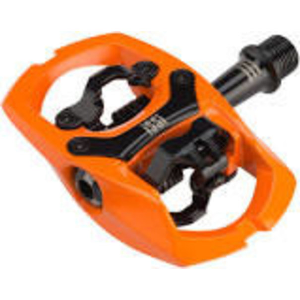 iSSi Trail III Pedals - Dual Sided Clipless with Platform, Aluminum, 9/16", Hi-Vis Orange