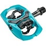 Trail III Pedals - Dual Sided Clipless with Platform, Aluminum, 9/16", Teal