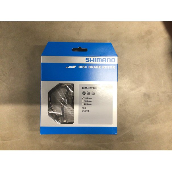 Shimano SLX SM-RT66-S Disc Brake Rotor - 160mm, 6-Bolt, Silver