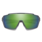 Shift MAG - Matte Cement || ChromaPop Green Mirror Unisex Sunglass