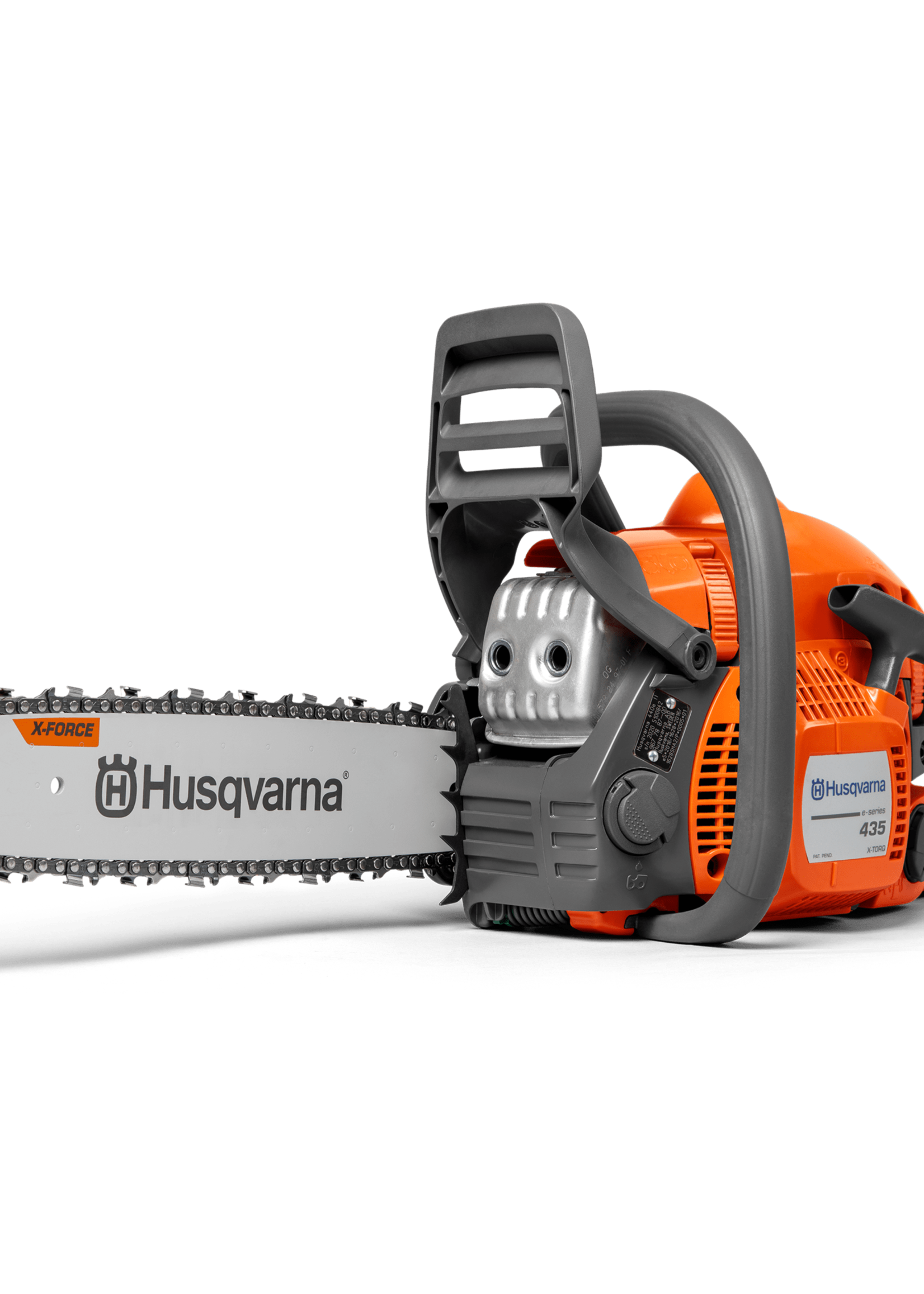 Scie à chaîne à essence Husqvarna 120 38 cm3, avec moteur à 2 temps,  orange/gris, 16 po