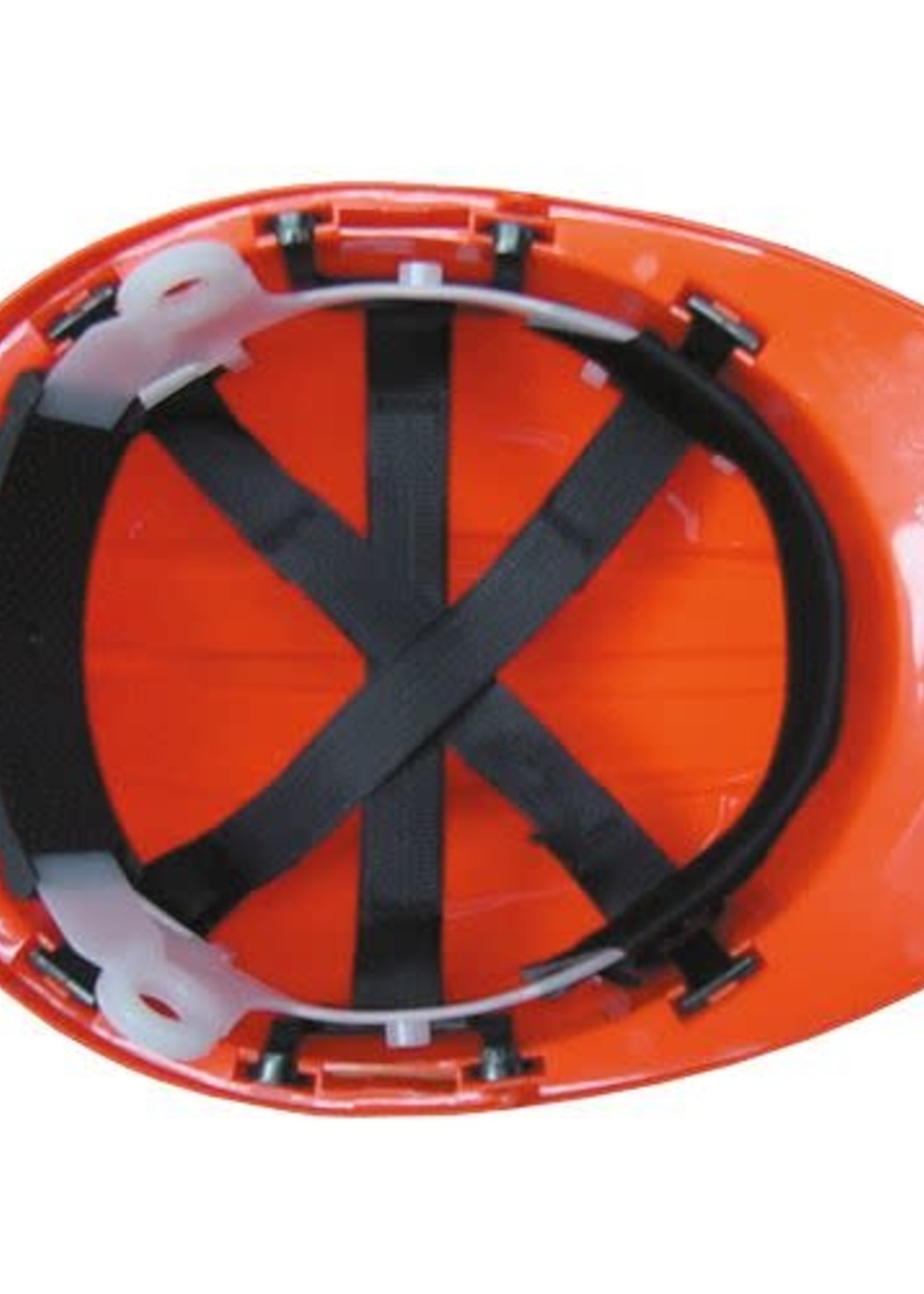 Casque forestier de sécurité (système de sangle 6 points, orange)