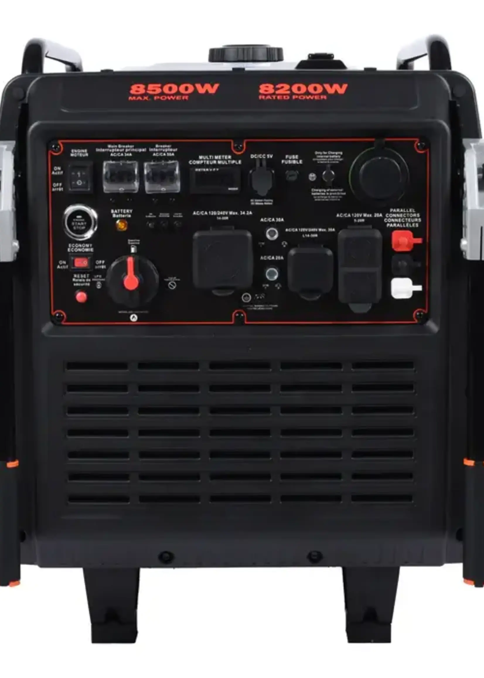 Ducar Génératrice silencieuse 8500W (Dual Fuel: Propane et essence)