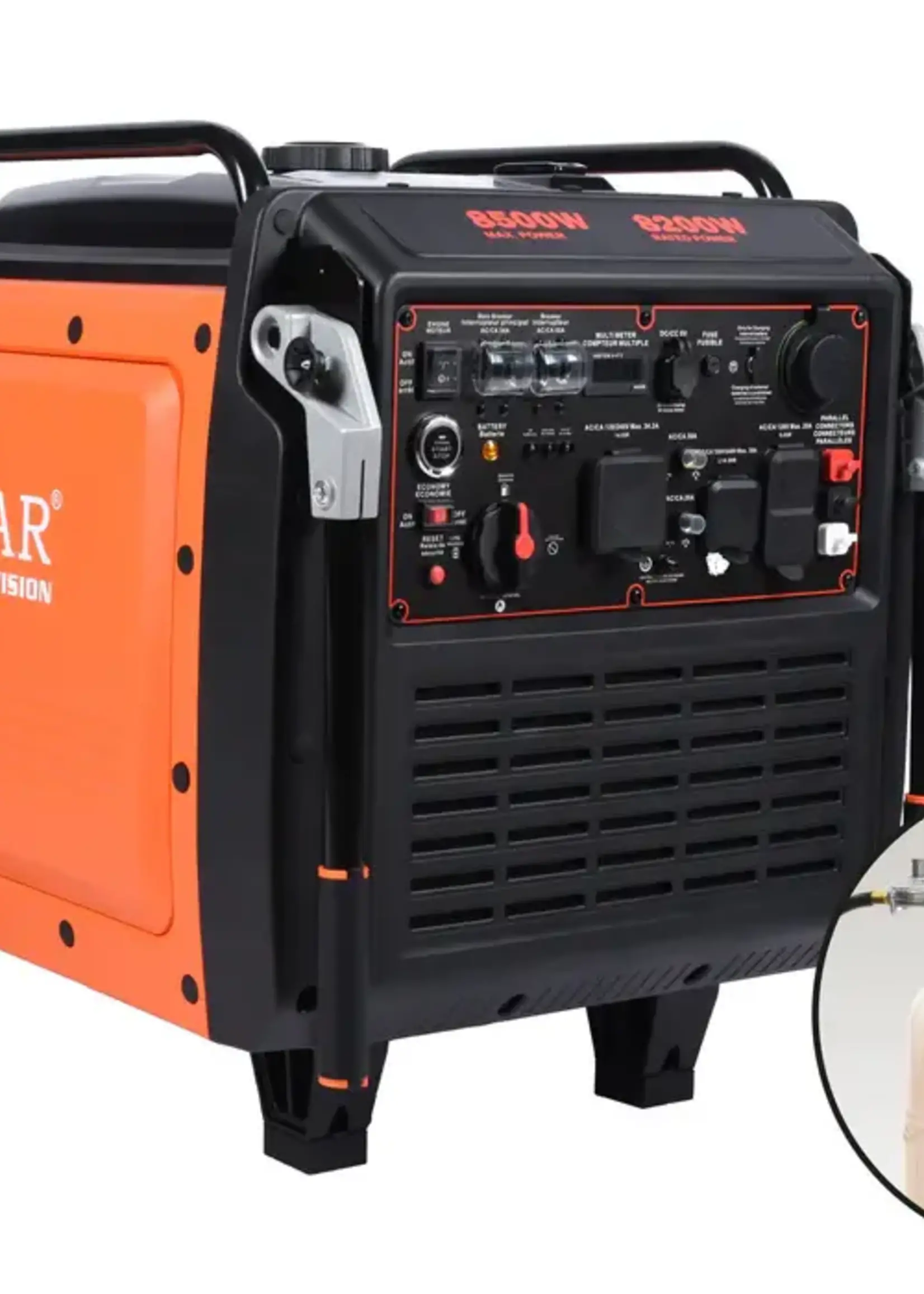 Ducar Génératrice silencieuse 8500W (Dual Fuel: Propane et essence)