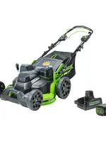 Greenworks Ensemble Tondeuse à traction 25 po-82 V - 1 batteries + chargeur double