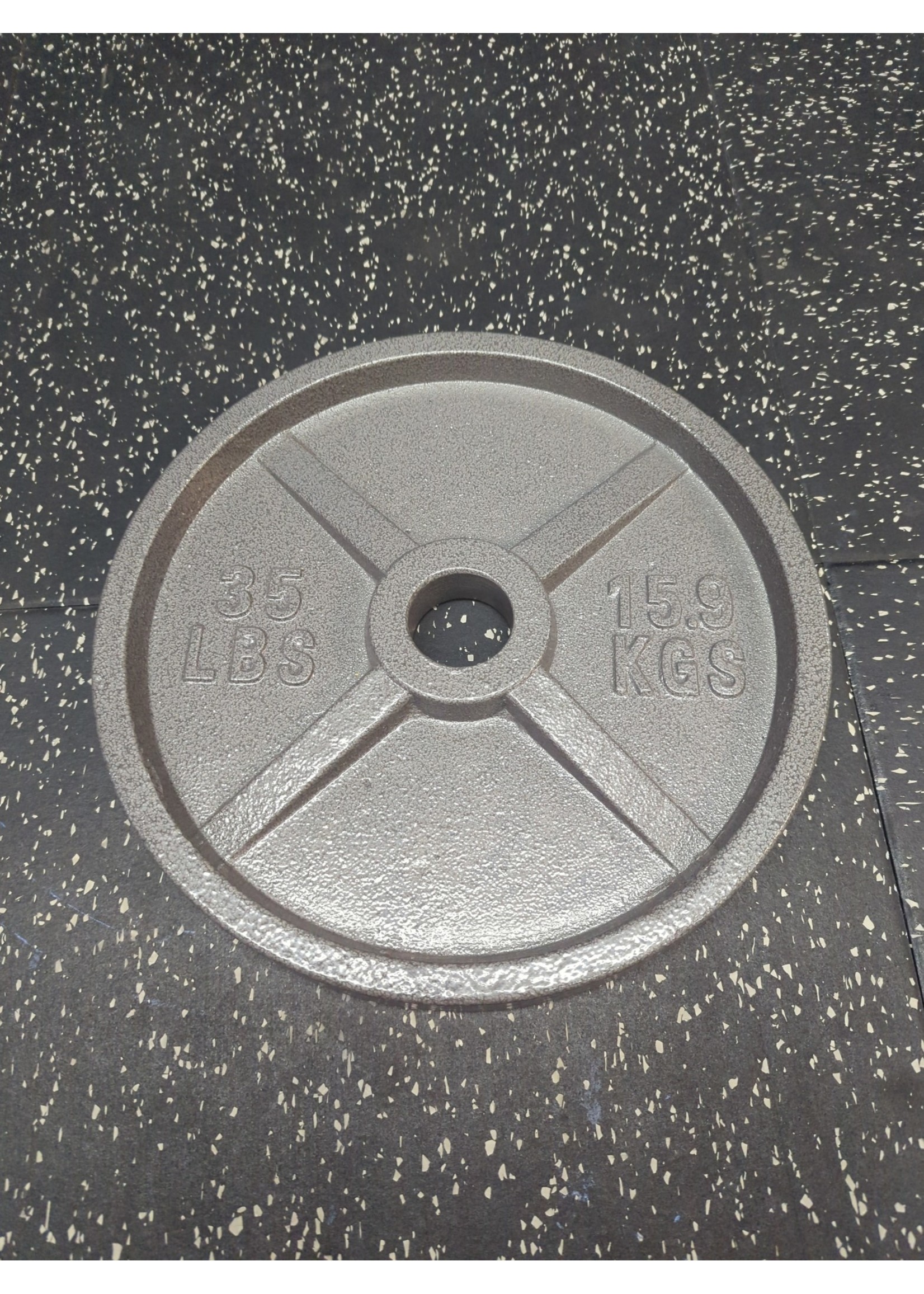 35 Pound Cast Iron 2" Plate Soccer Locker Hawaii