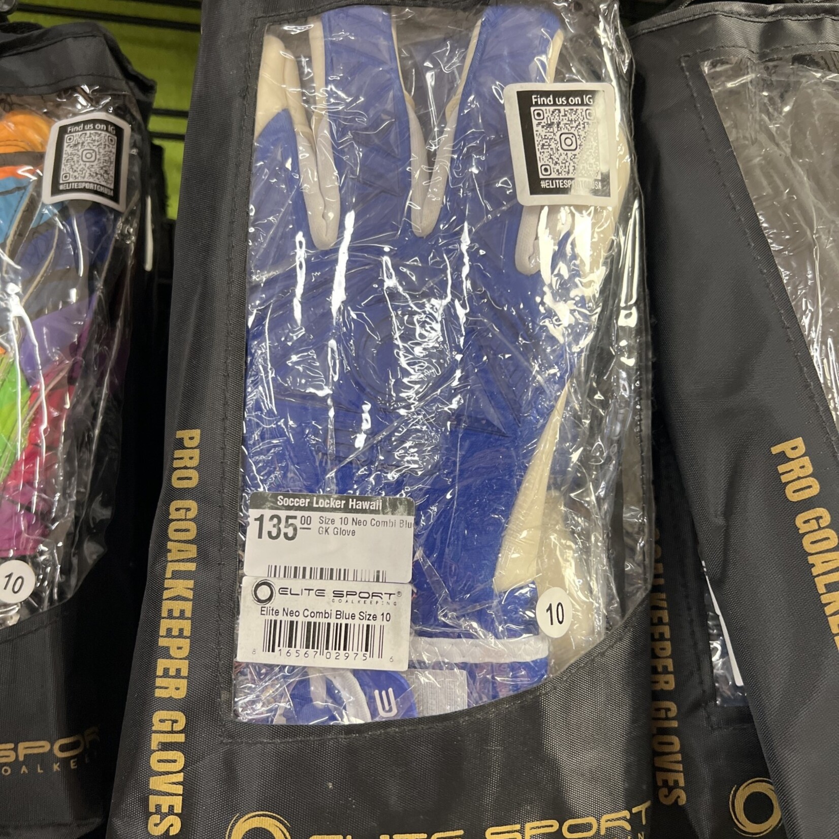 Size 10 Neo Combi Blue GK Glove