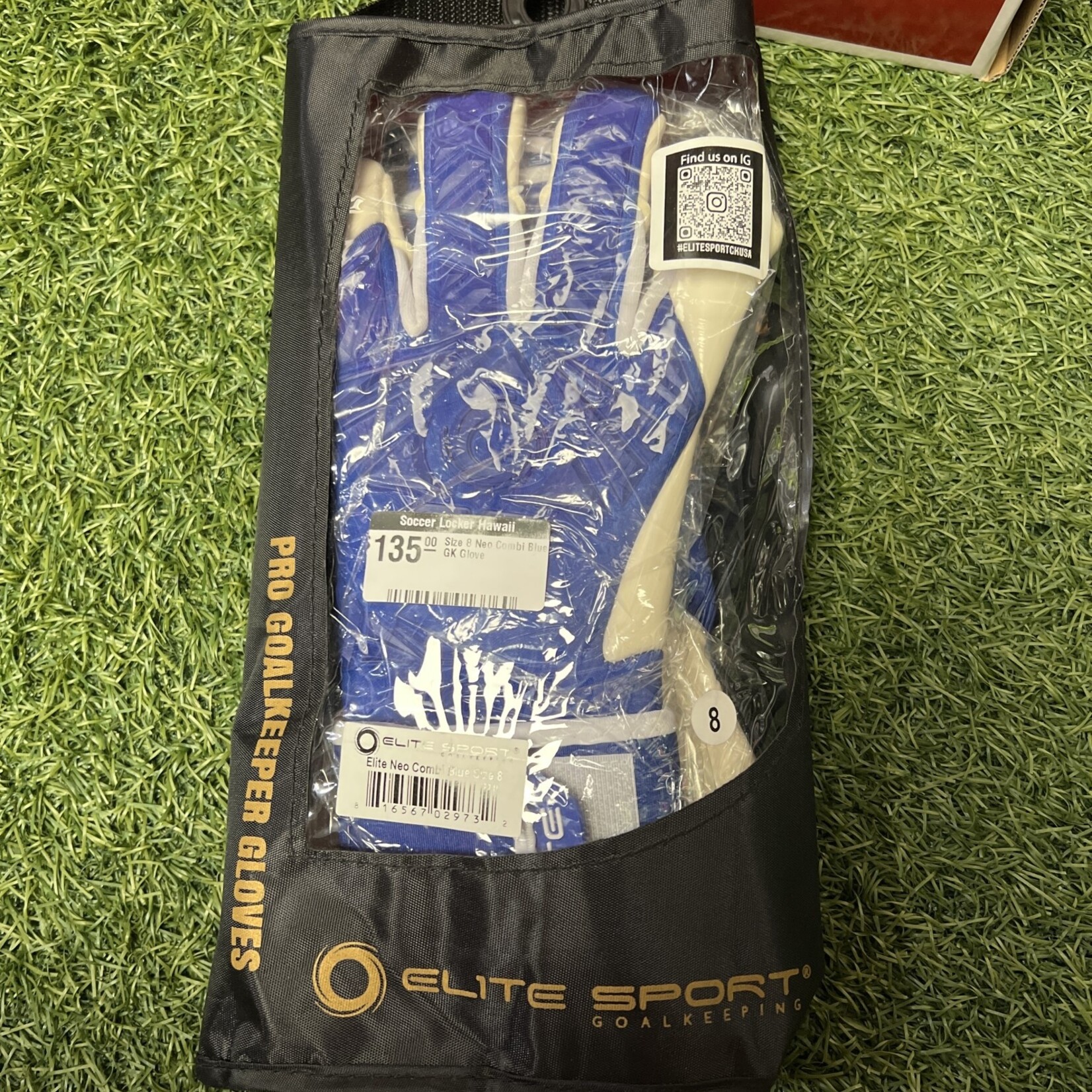 Size 8 Neo Combi Blue GK Glove