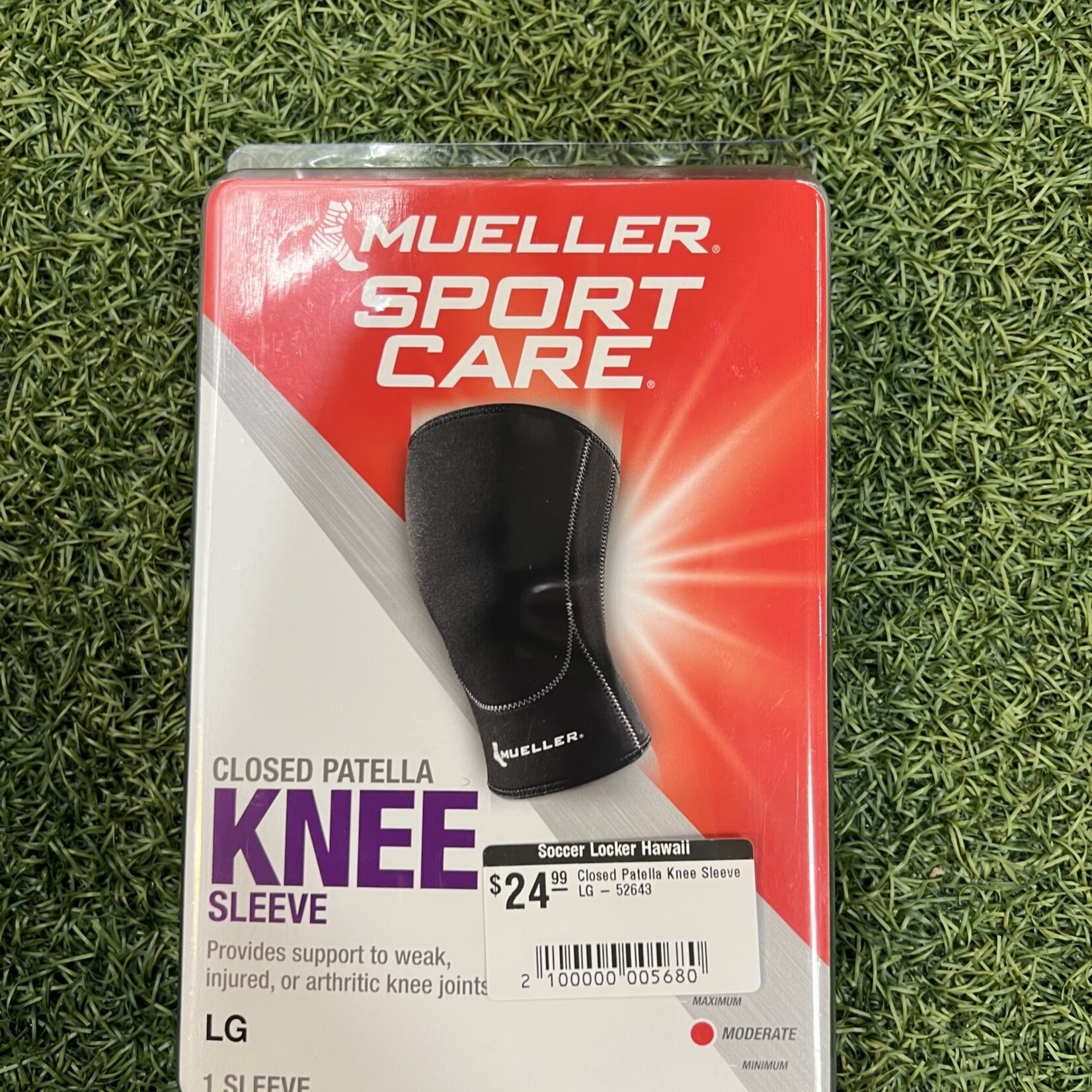 Mueller Closed Patella Knee Sleeve - LG