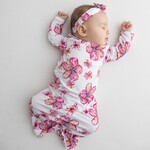 Coco Moon Coco Moon: Hibiscus Kiss Bamboo Layette Gown