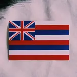 Highness Hawaii Highness Hawaii: Hawaiian Flag Sticker 5x3