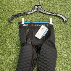 Champro Formation 5-Pad Girdle For Football - Adult 2XL, White Compression With Cup Pocket, Dri-Gear Moisture Wicking
