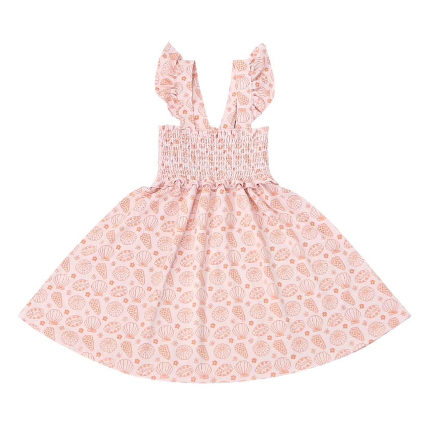 Coco Moon Coco Moon: Shell-abrate Bamboo Smocked Dress
