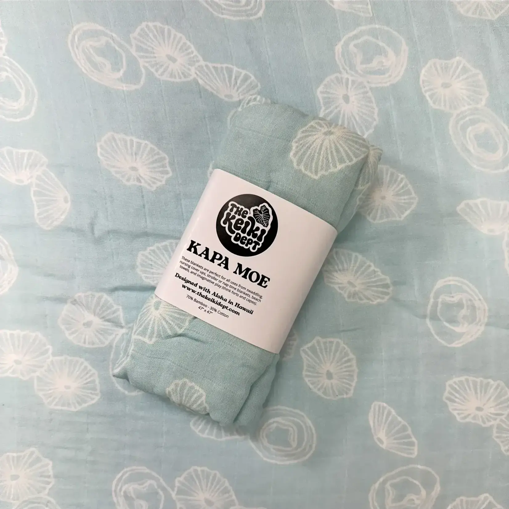 The Keiki Dept The Keiki Dept: Kapa Moe Muslin Swaddle Blanket