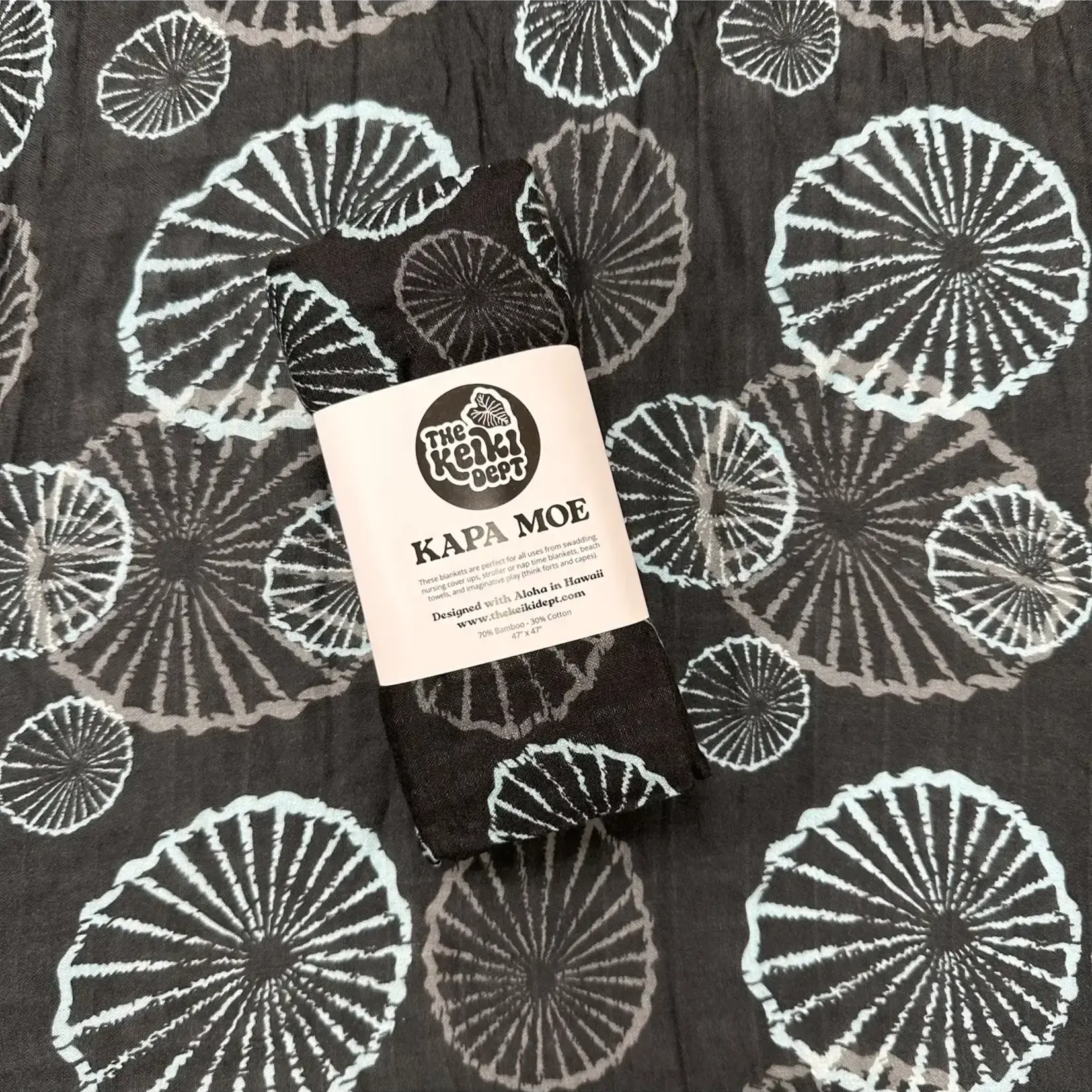 The Keiki Dept The Keiki Dept: Kapa Moe Muslin Swaddle Blanket