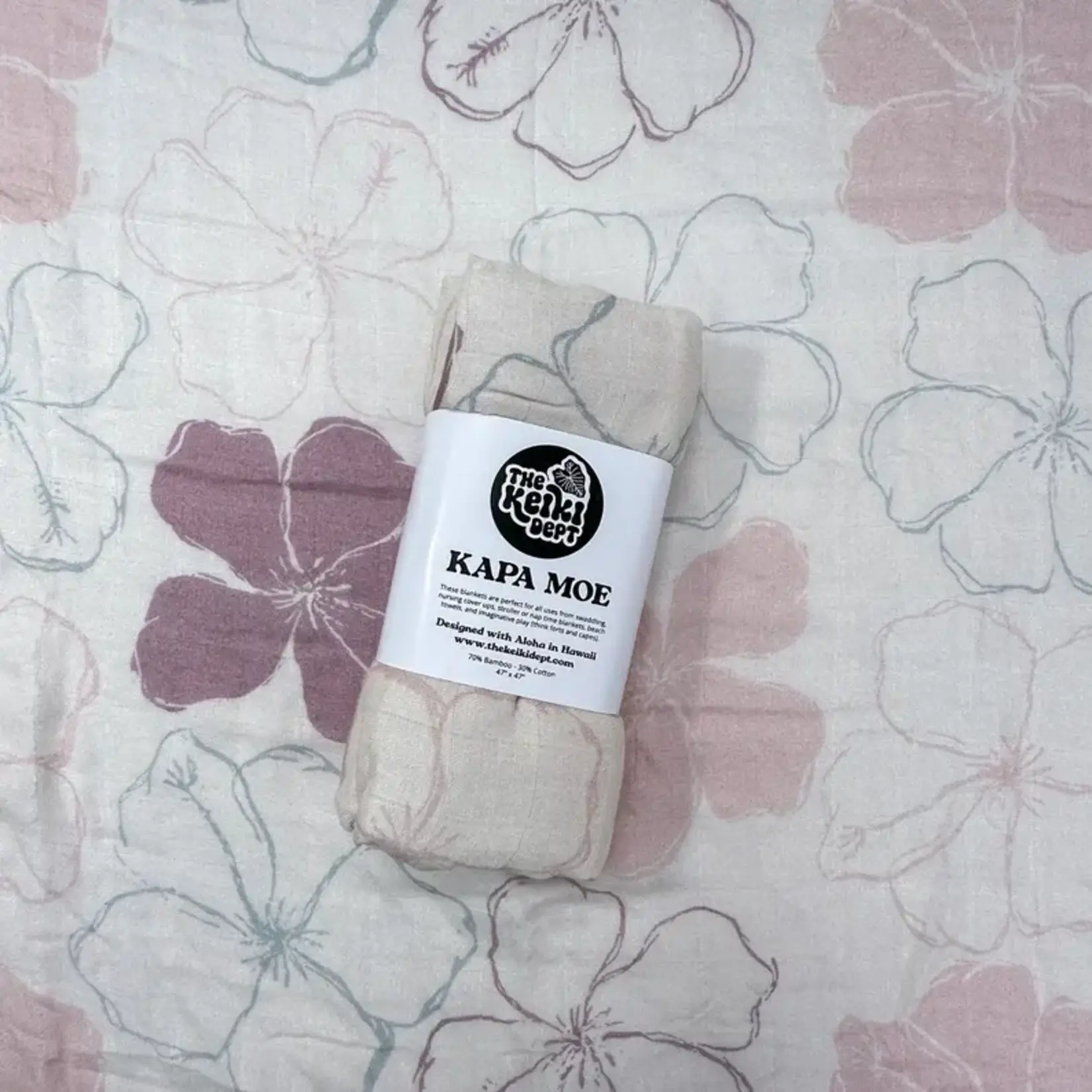The Keiki Dept The Keiki Dept: Kapa Moe Muslin Swaddle Blanket