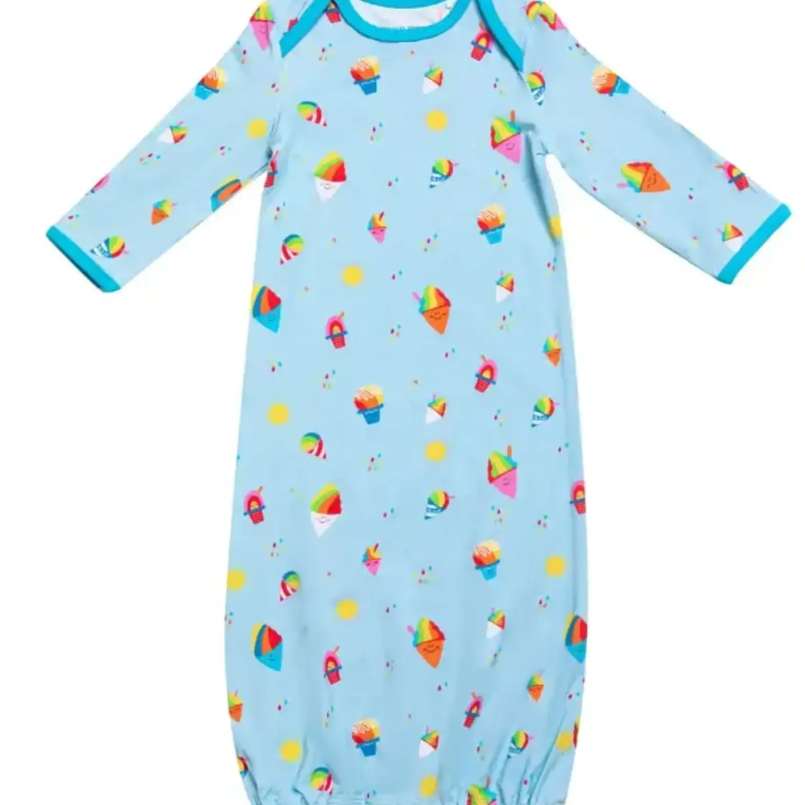 Coco Moon Coco Moon: Rainbow Shave Ice Bamboo Layette Gown