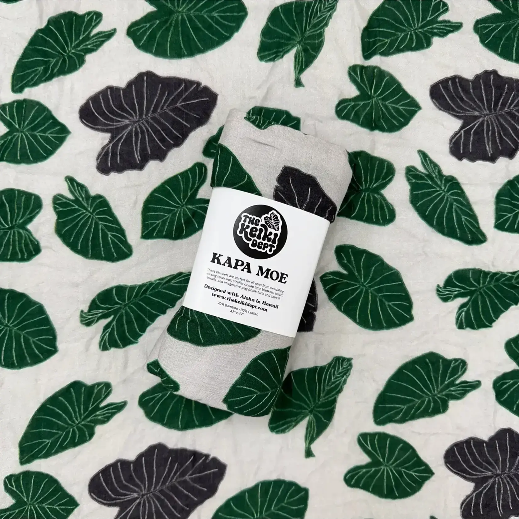 The Keiki Dept The Keiki Dept: Kapa Moe Muslin Swaddle Blanket