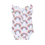 Coco Moon Coco Moon: Flower Shower Bamboo Flutter Sleeve Onesie