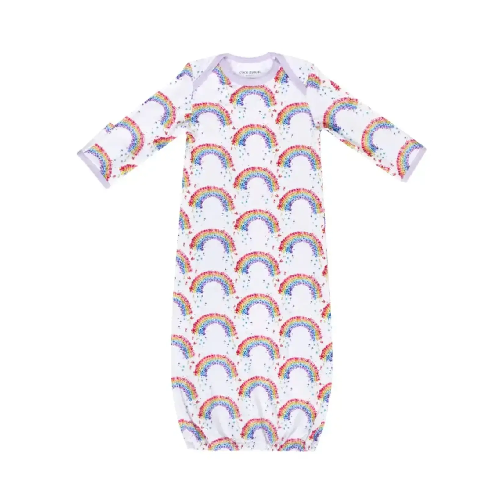 Coco Moon Coco Moon: Flower Shower Bamboo Layette Gown